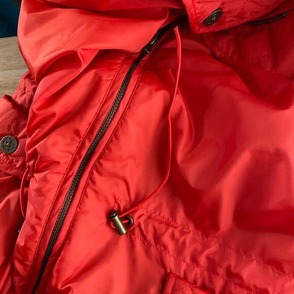 Brooks Brothers Quilted Vest Jacket Size 16 Red Full Zip Flawed NWT CJ-1744 - Picture 8 of 14